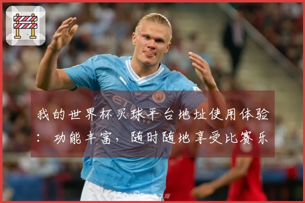 我的世界杯买球平台地址使用体验：功能丰富，随时随地享受比赛乐趣